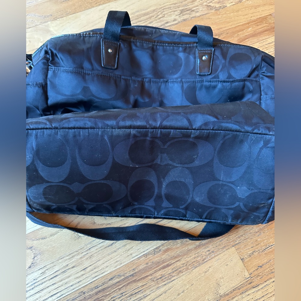 Coach Black Signature Logo Baby Bag with Shoulder Strap - Picture 3 of 8